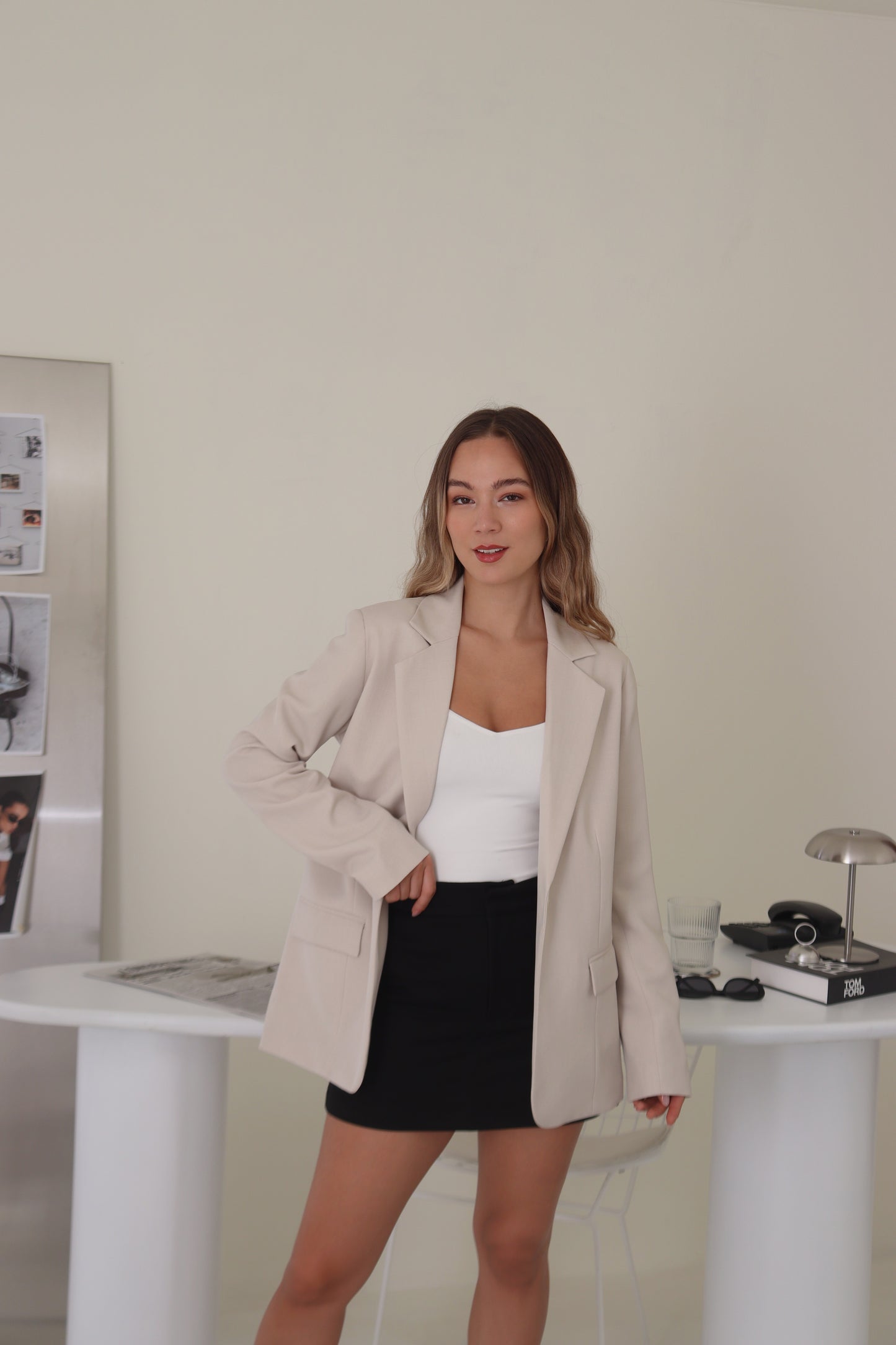 Blazer Arabella Beige Claro