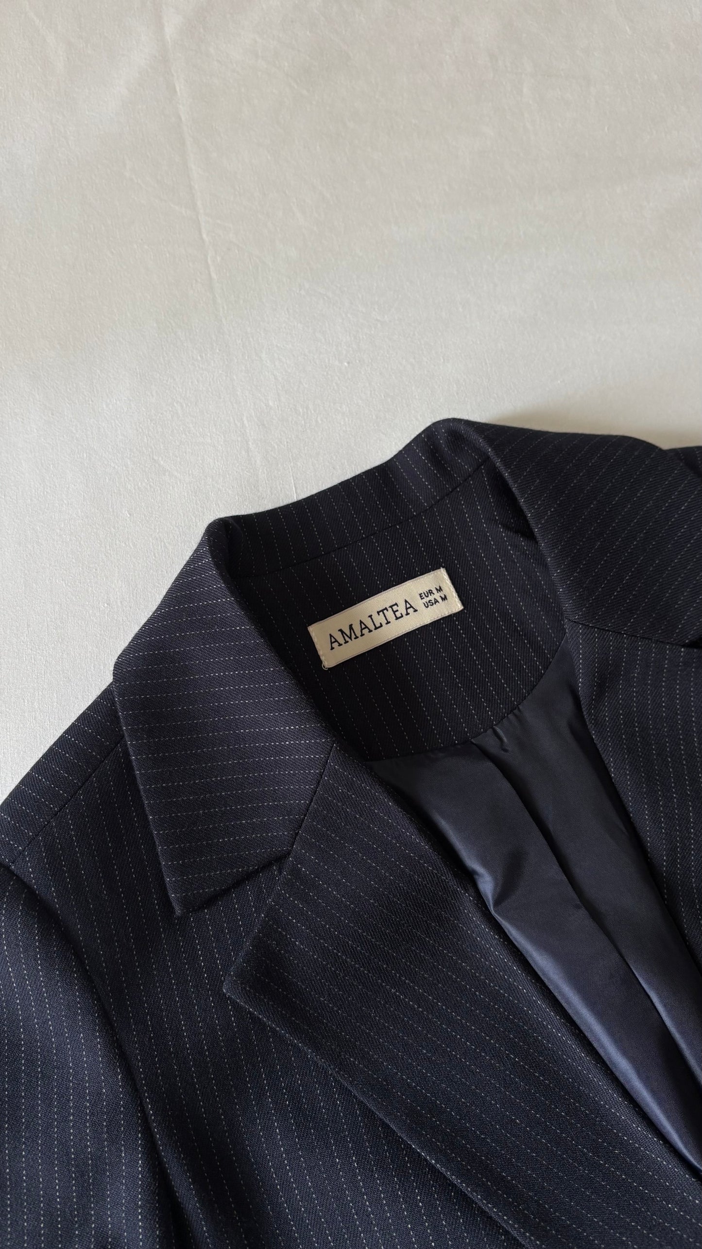 Blazer Lino Vittoria Azul Marino