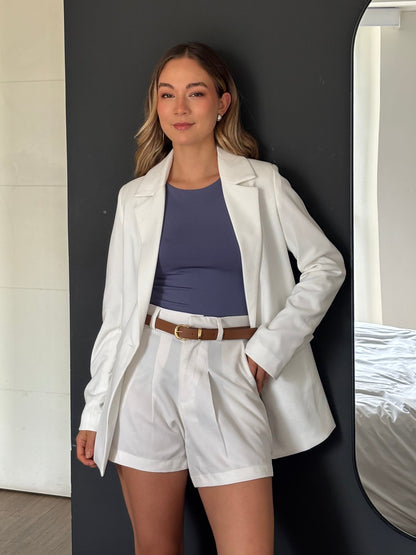 Blazer Lino Vittoria Blanco