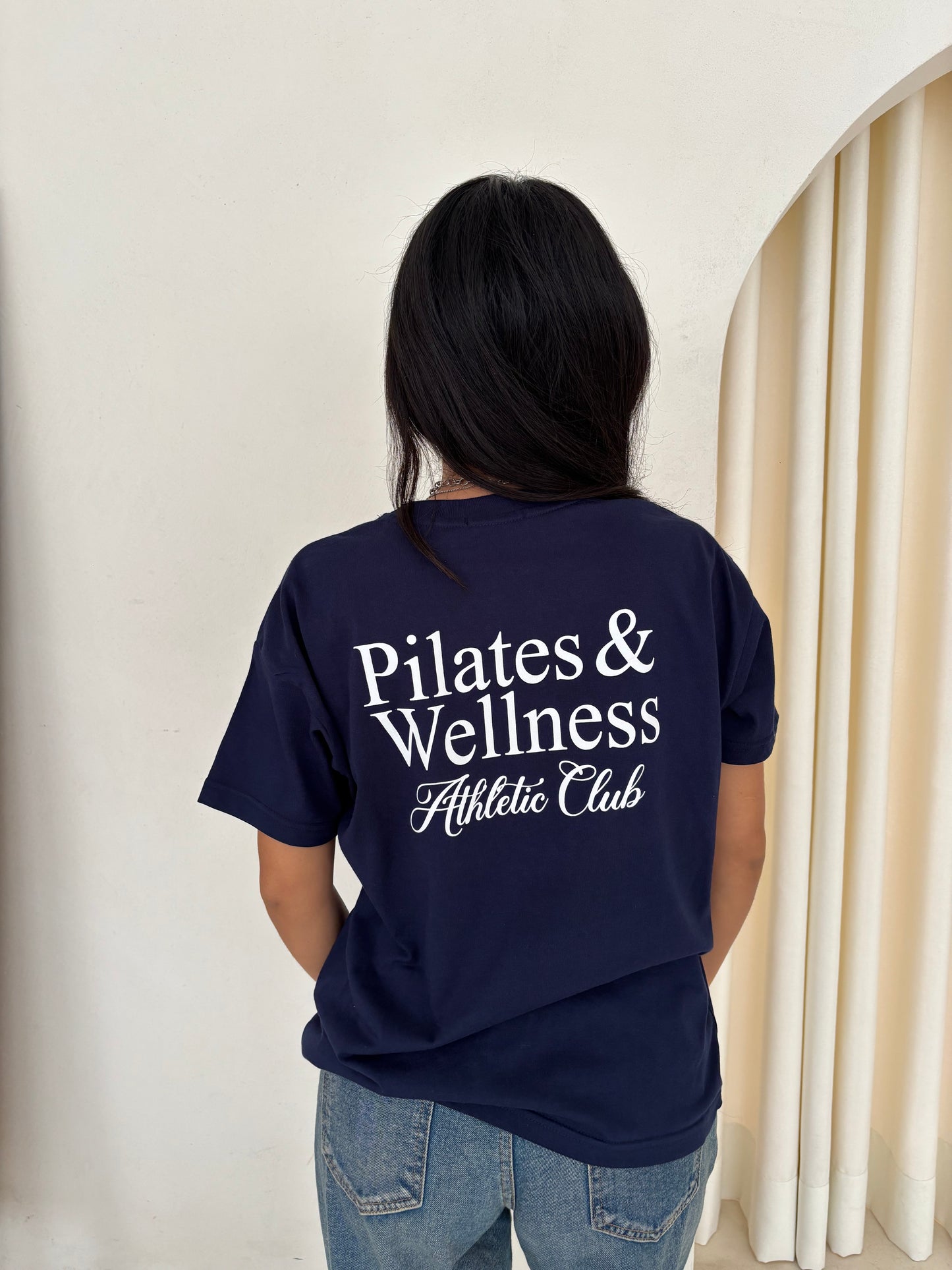 POLO OVERSIDE AZUL MARINO PILATES CLUB