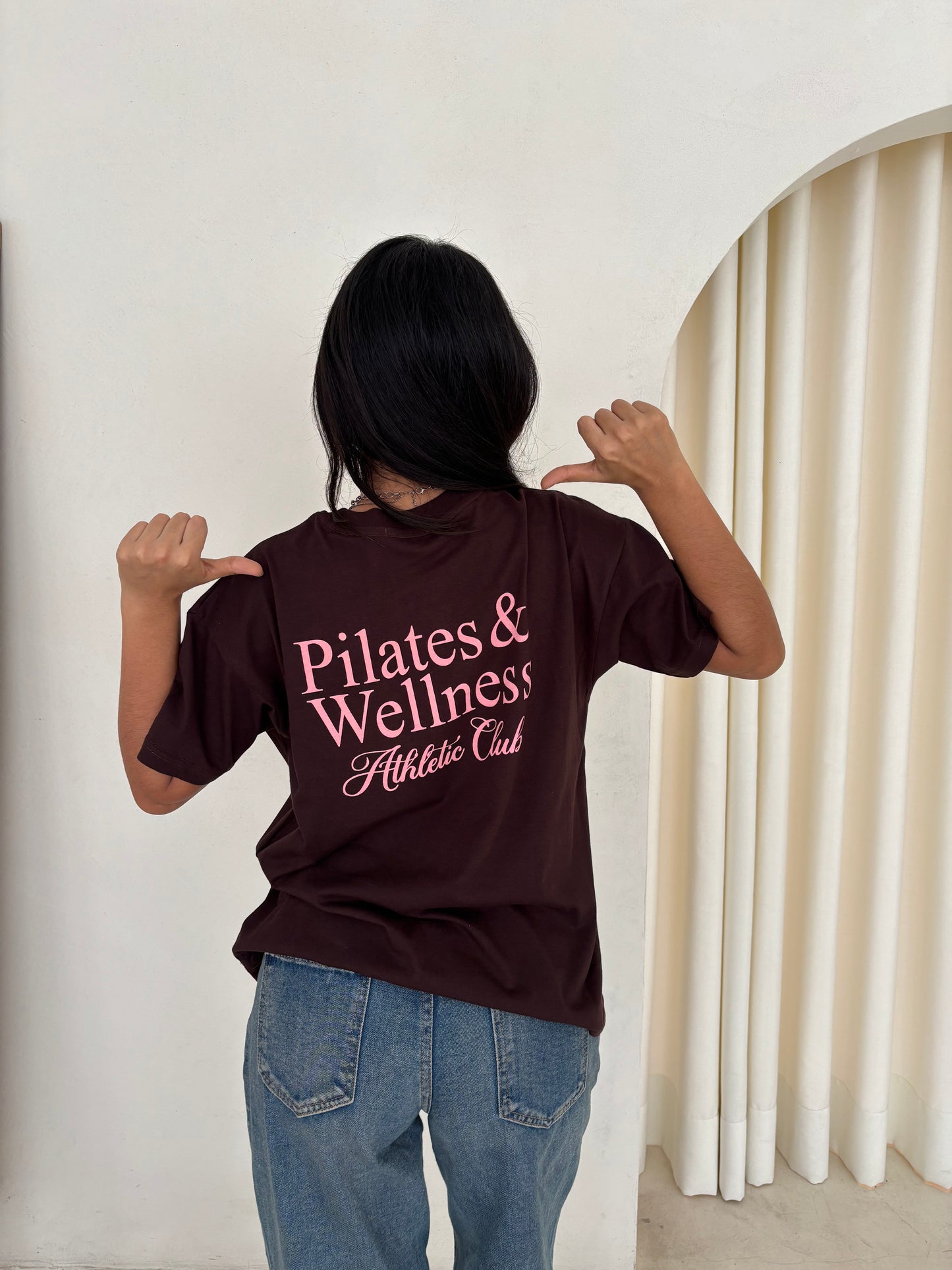POLO OVERSIDE MARRON PILATES CLUB