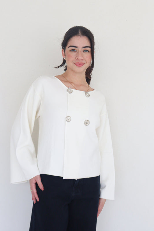 Sweater Iris Blanco