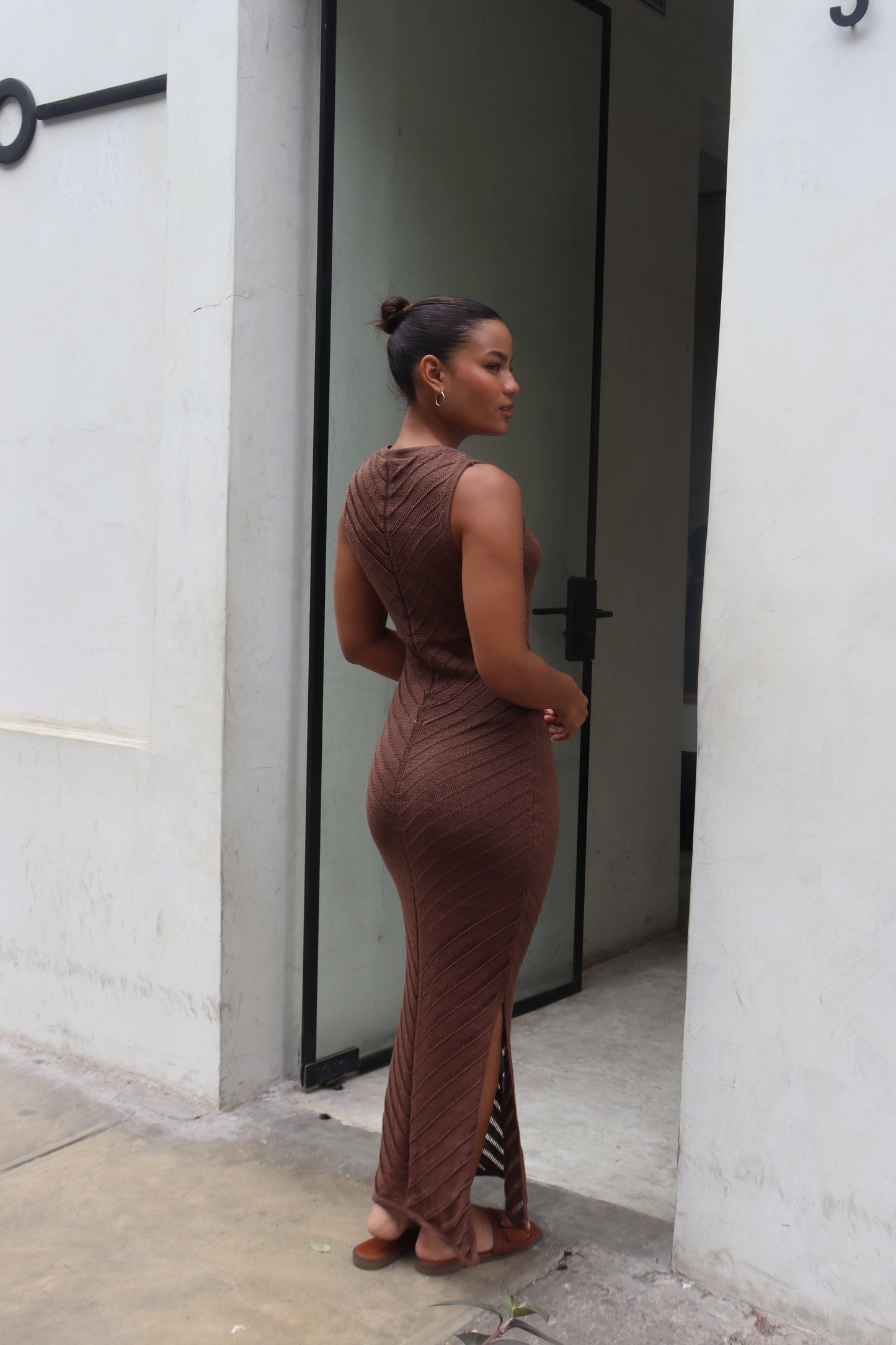 Vestido Alba Marrón