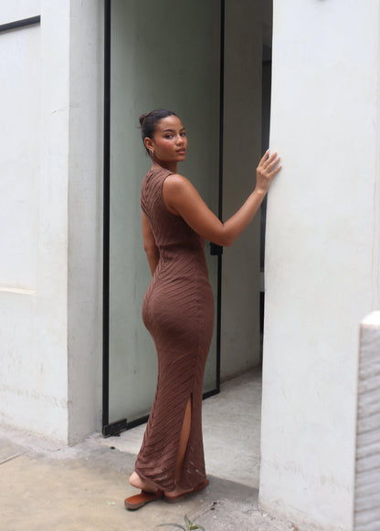 Vestido Alba Marrón