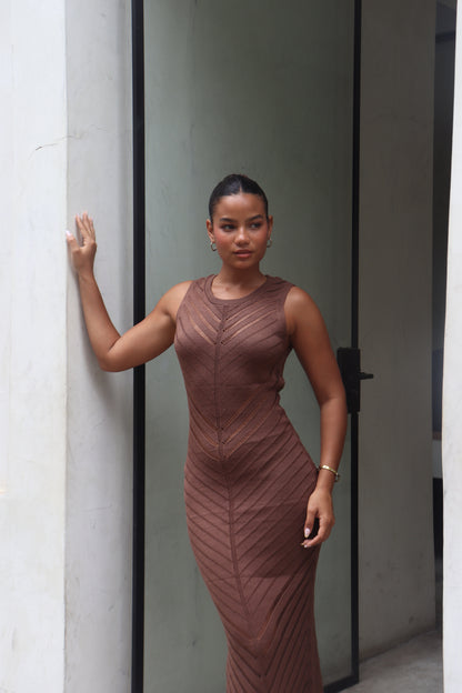 Vestido Alba Marrón