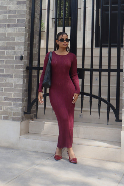 Vestido Serene Borgoña