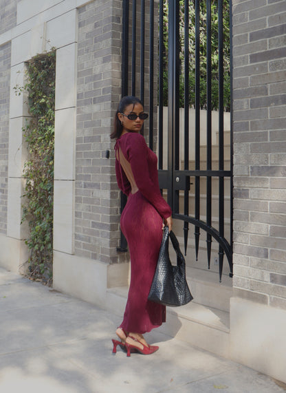 Vestido Serene Borgoña