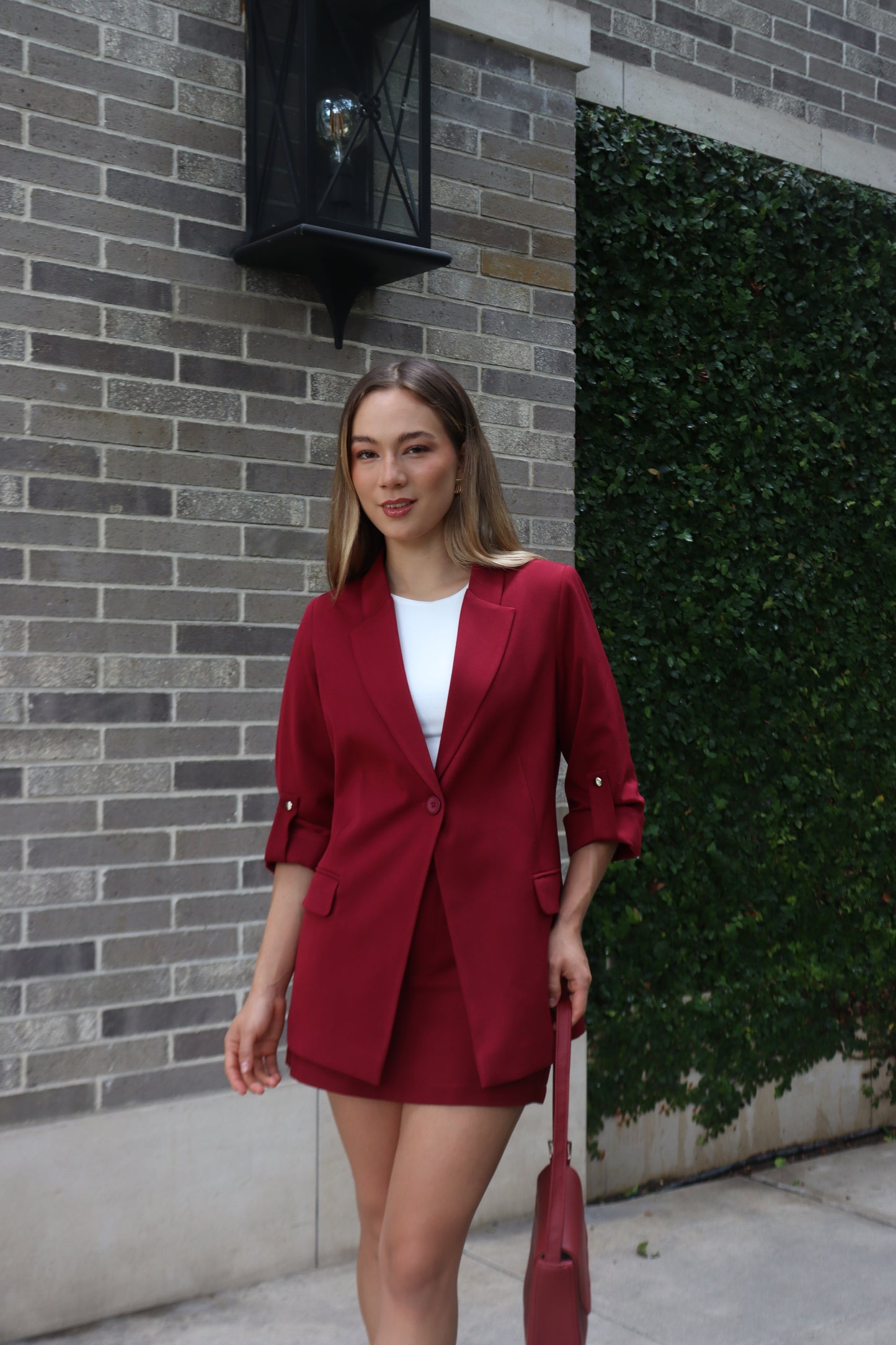 Blazer Verona Borgoña