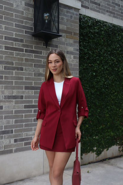 Blazer Verona Borgoña