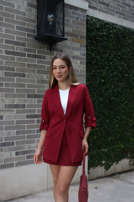 Blazer Verona Borgoña