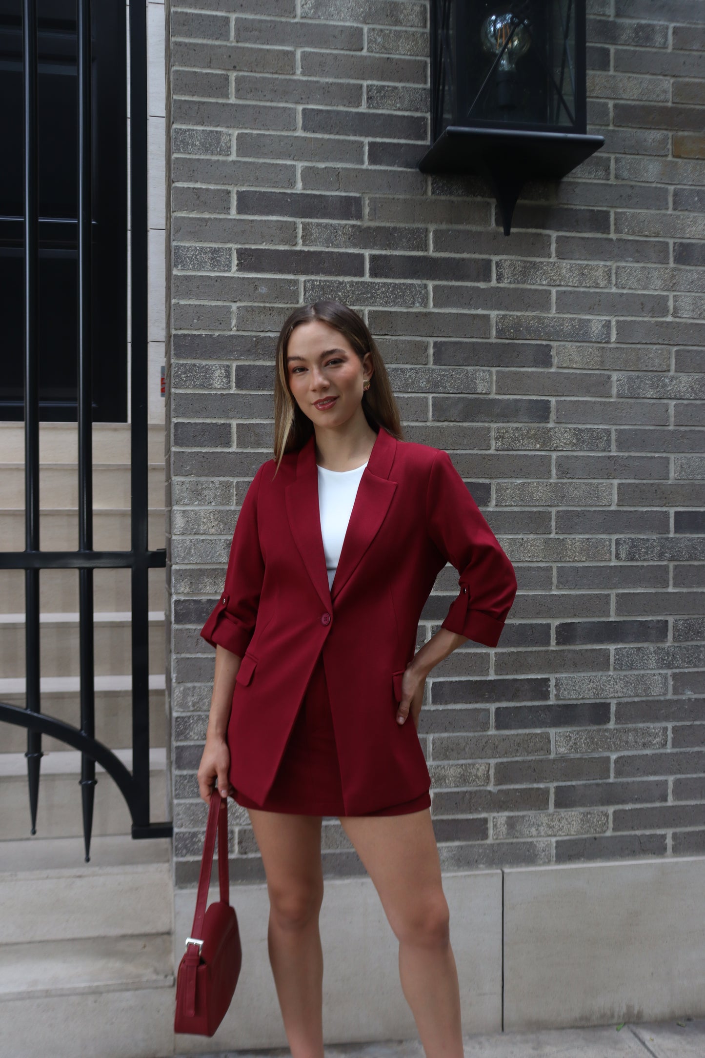 Blazer Verona Borgoña