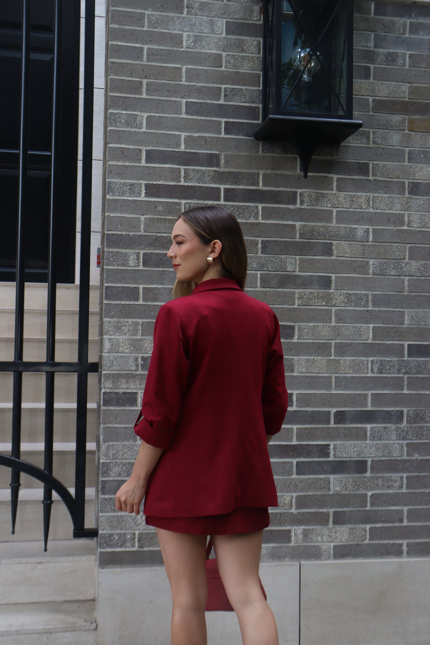 Blazer Verona Borgoña