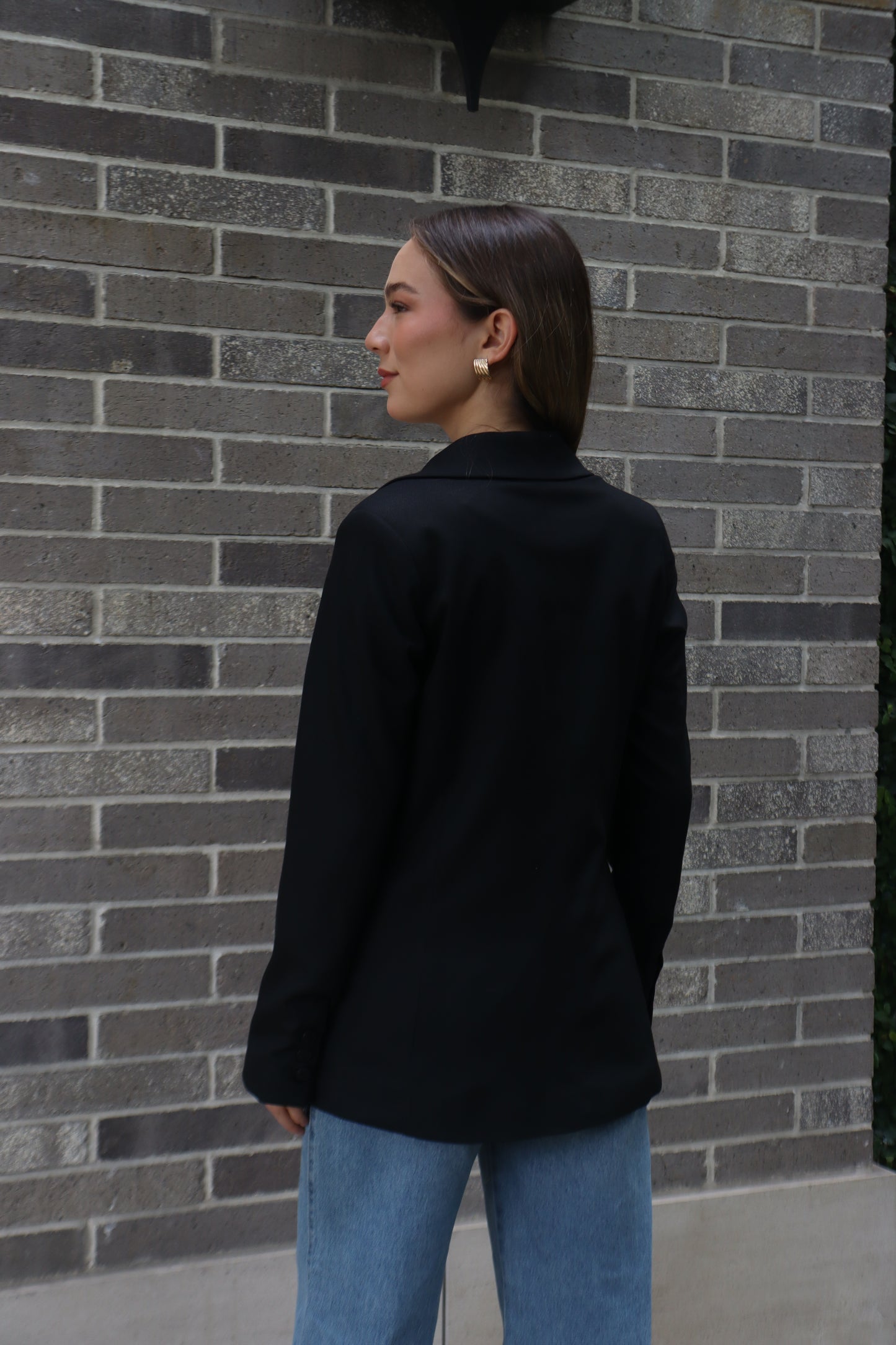 Blazer Lino Vittoria Negro