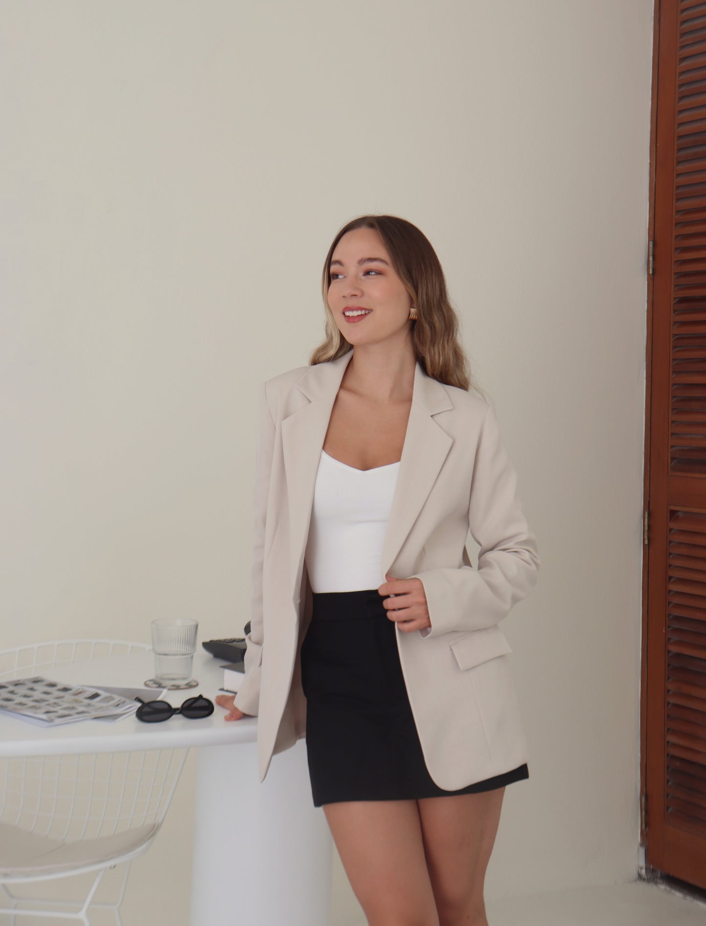 Blazer Arabella Beige Claro