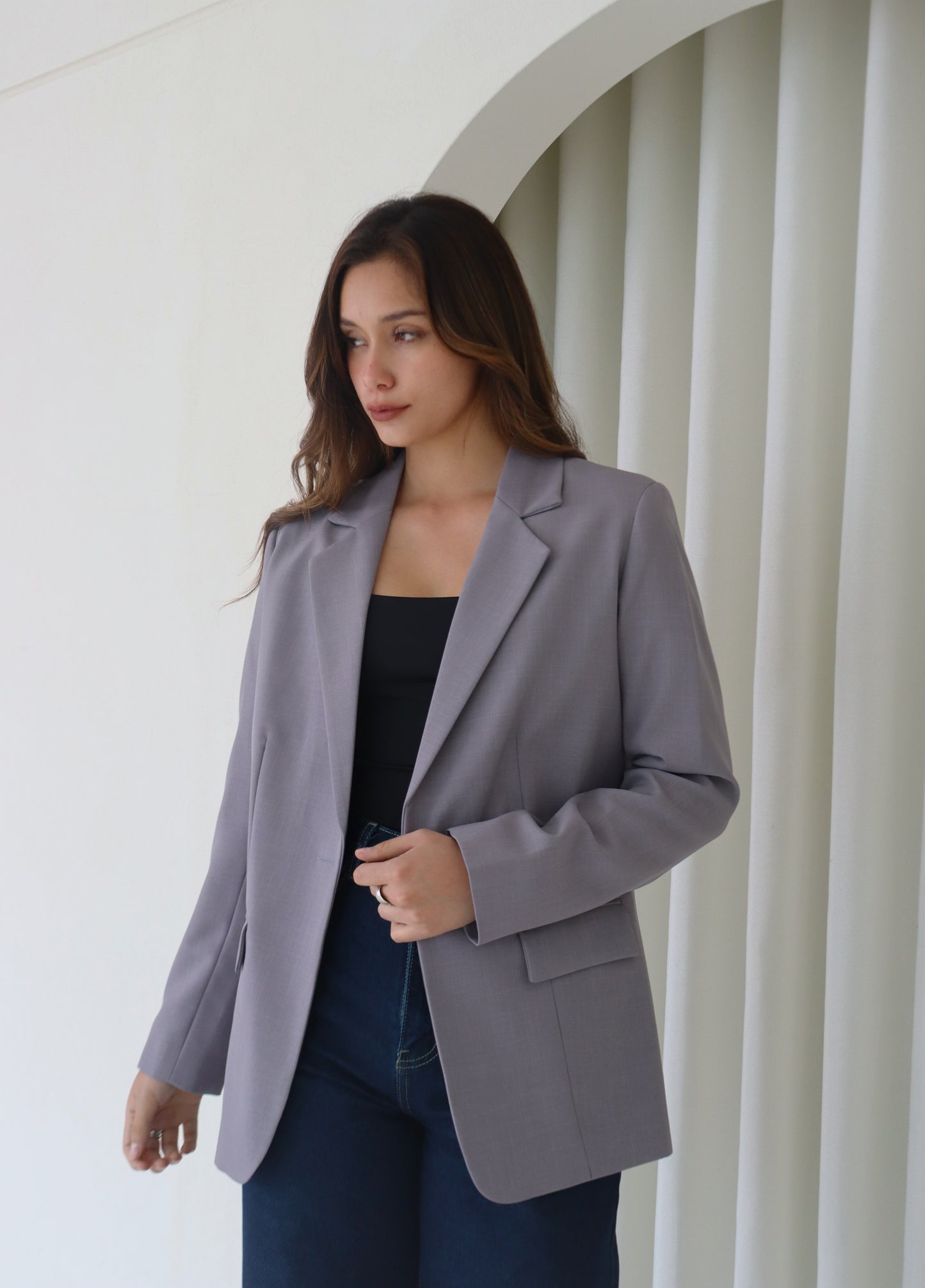 Blazer Arabella Acero