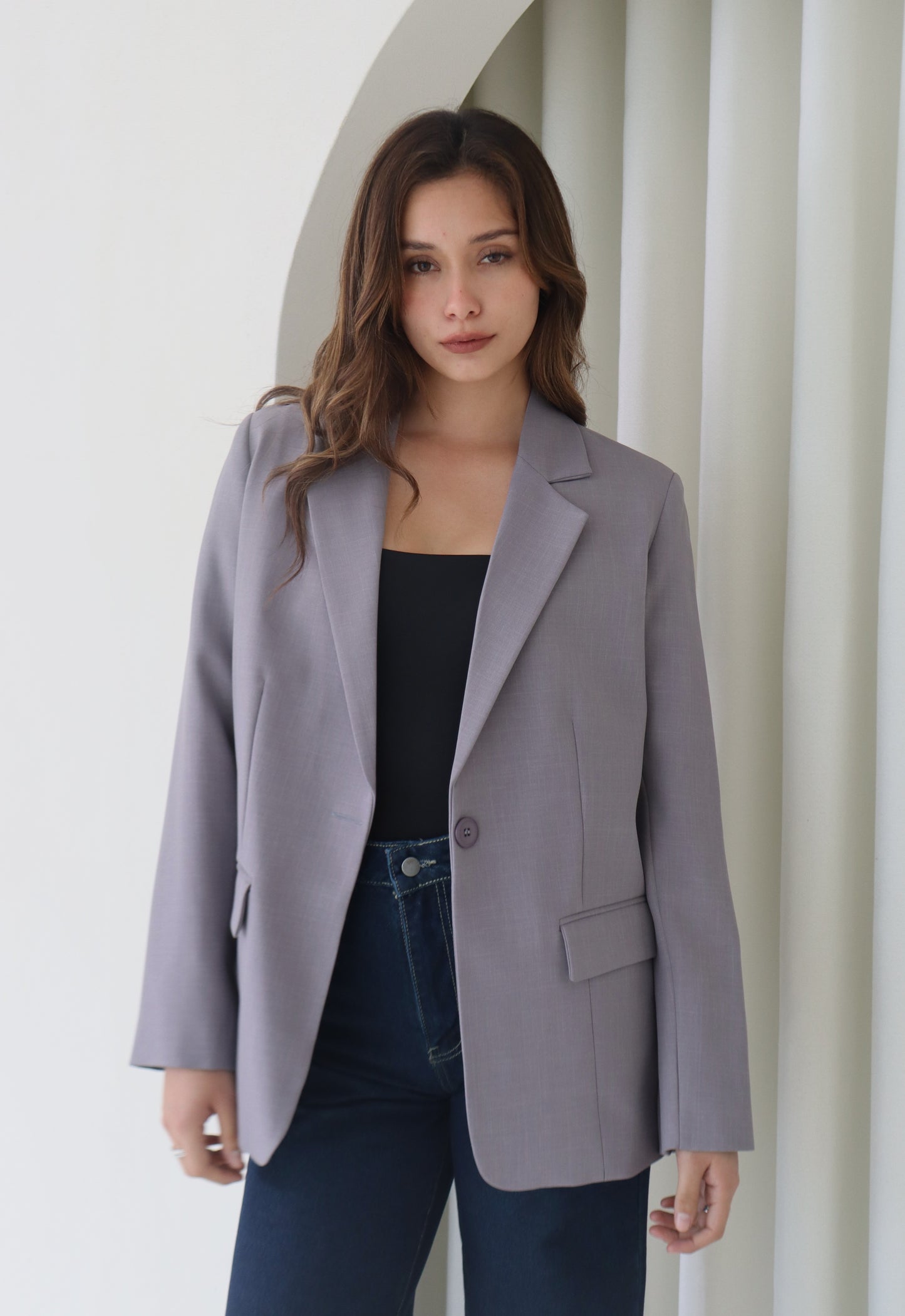 Blazer Arabella Acero